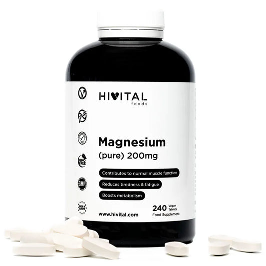 Magnesio Citrato Puro 200 mg | 240 Comprimidos (8 Meses) – Alta Absorción y Calidad Premium